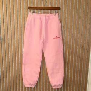 Women’s Pink Palm Puff sweats, worn twice!